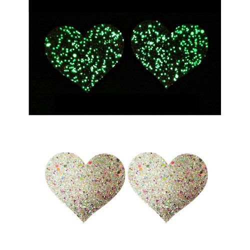 Heart Glitter Glow Nipple Cover by Comeon Dear