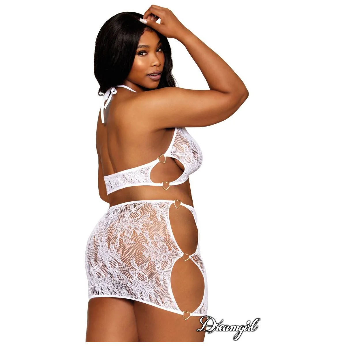 Heart Ring Lace Top & Bottom by Dreamgirl - Image 2