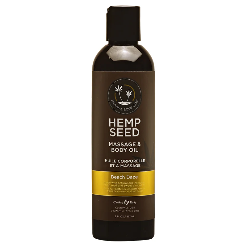 Hemp Seed Body & Massage Oil Beach Daze By Earthly Body