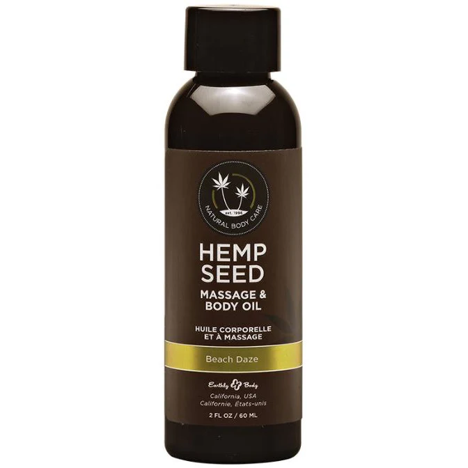 Hemp Seed Body & Massage Oil Beach Daze By Earthly Body - Image 2