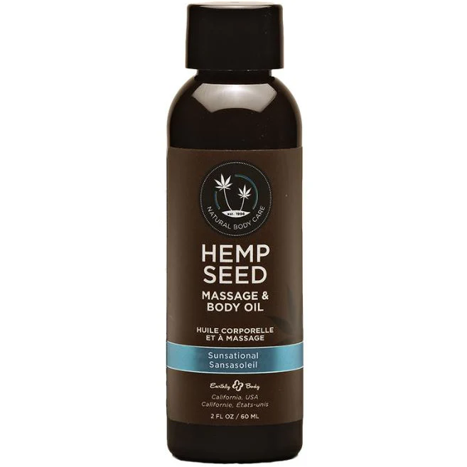 Hemp Seed Body & Massage Oil Sunsational by Earthly Body - Image 2