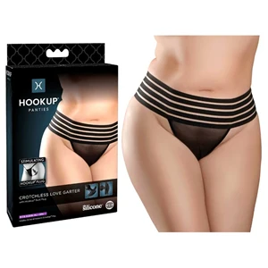 HookUp Panties Crotchless Love Garter by Pipedream Products®