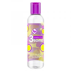 ID 3some 3 in 1 Passion Fruit Flavored Lube & Massage Oil by ID Lubricants®