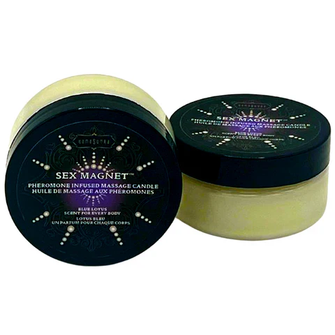 Kama Sutra Ignite Massage Candle Sex Magnet Blue Lotus - Image 2