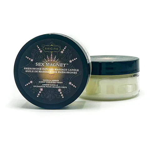 Kama Sutra Ignite Pheromone Massage Candle Sex Magnet Vanilla Amber - Image 2