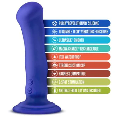 Impressions Santorini Vibrating Dildo 6.5" by Blush Novelties - Image 2