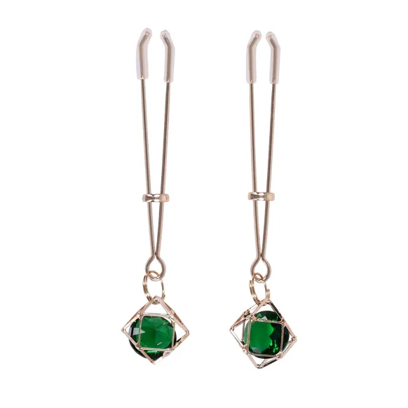 Indica Crystal Nipple Clamps by Sportsheets