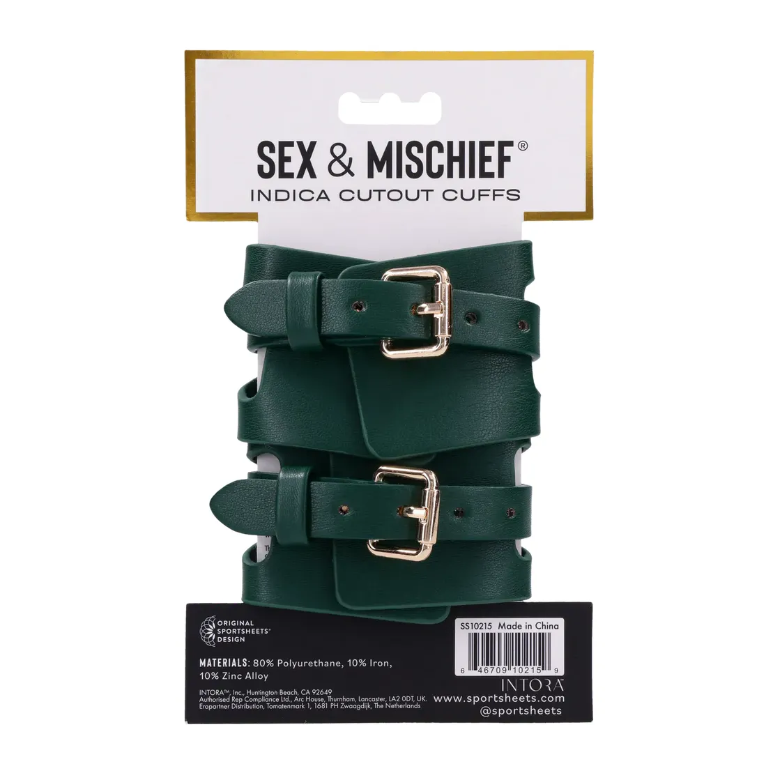 Indica Cutout Handcuffs by Sportsheets