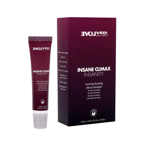 Insane Climax Insanity Warming Buzzing Clitoral Gel by Evolved