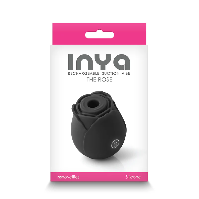 Inya Rechargeable Suction Vibrator The Rose by NS Novelties - Image 3