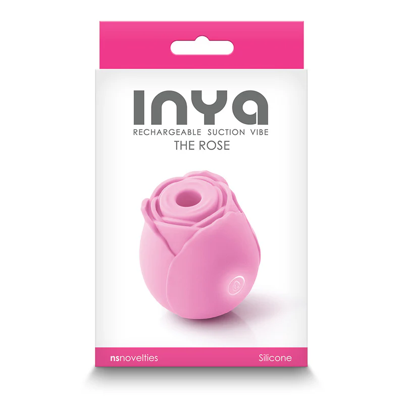 Inya Rechargeable Suction Vibrator The Rose by NS Novelties - Image 4