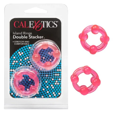 Island Ring Double Stacker Cock Rings 2pk by Cal Exotics