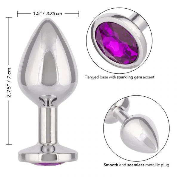 Jewel Amethyst Large Anal Plug by Cal Exotics - Image 2