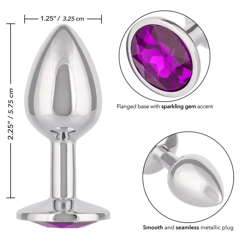 Jewel Amethyst Small Anal Plug by Cal Exotics - Image 2