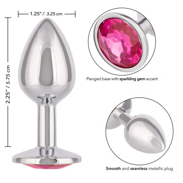 Jewel Rose Small Anal Plug 2.25" by Cal Exotics - Image 2
