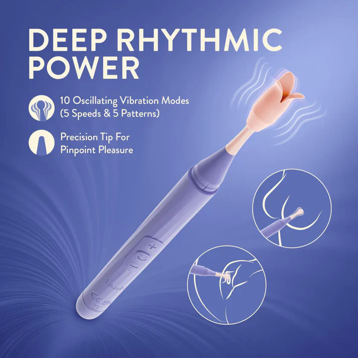 Juno Oscillating Wand Vibrator by Blush - Image 2
