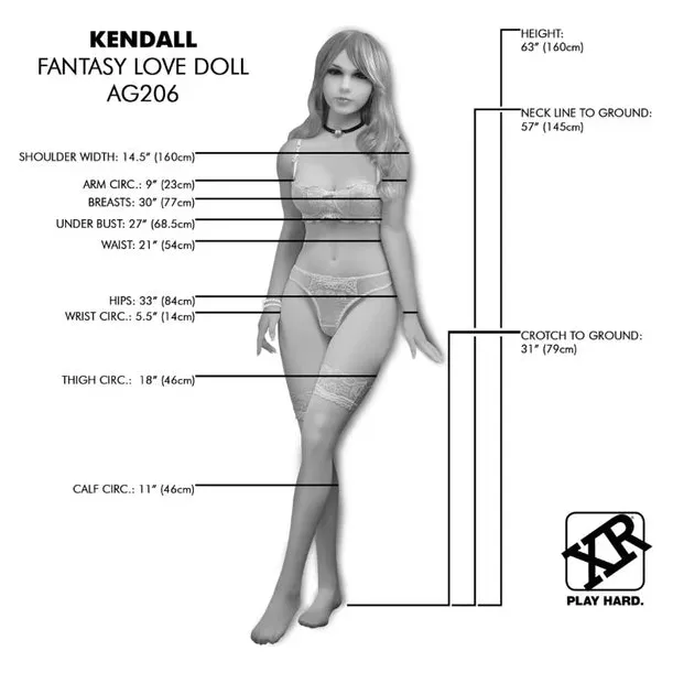 Kendall Life Size Realistic Sex Doll by XR - Image 3
