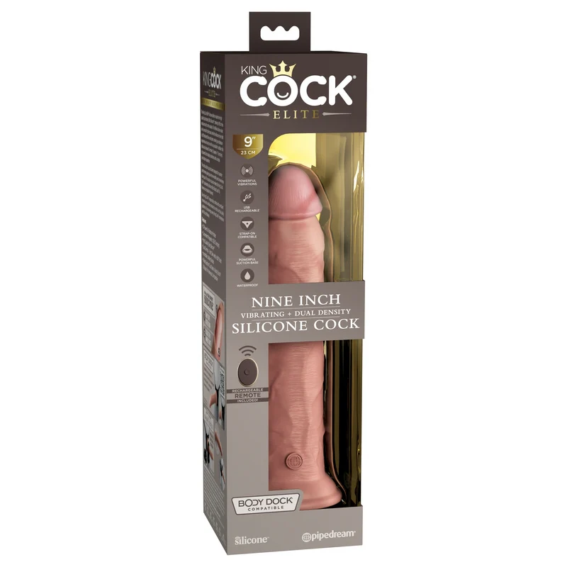 King Cock Elite® Realistic Vibrating Cock 9" by Pipedream Products®