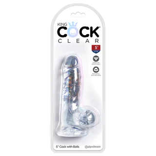 King Cock Clear With Balls Dildo 5" by Pipedream Products®