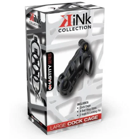 Large Locking Cock Chastity Cage by Kink Collection