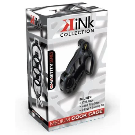 Medium Locking Cock Chastity Cage by Kink Collection