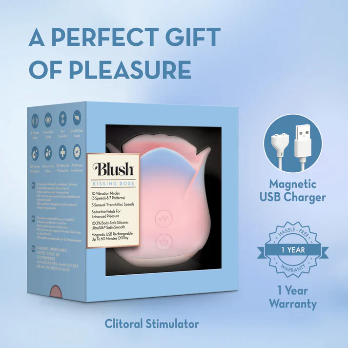 Kissing Rose Clitoral Vibrator by Blush - Image 2