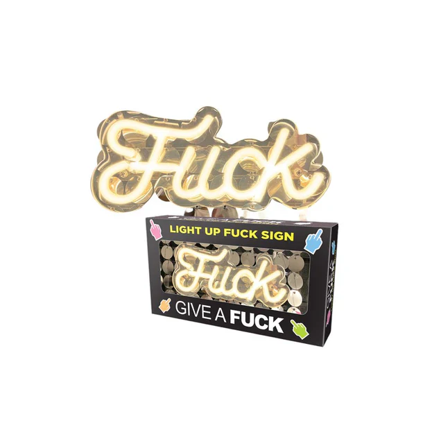 Last Fuck Neon Fuck Light Up Sign by Little Genie