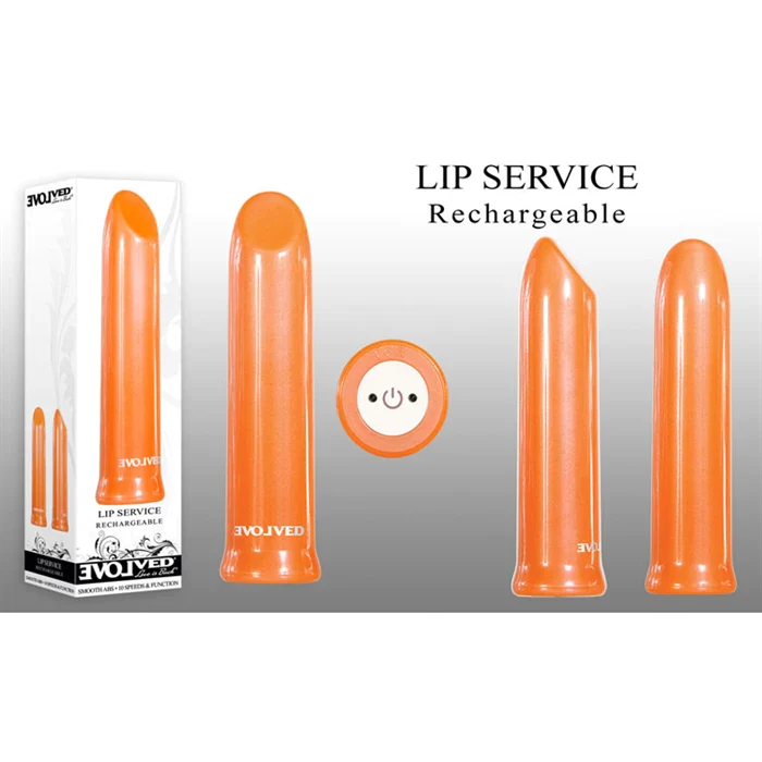 Lip Service Vibrator 4" by Evolved
