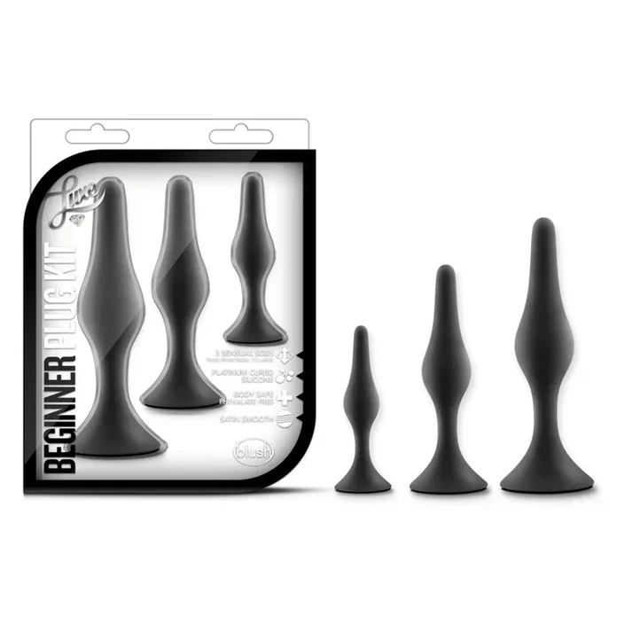 Luxe Beginner Anal Plug Kit with Suction Cup Base by Blush - Image 2
