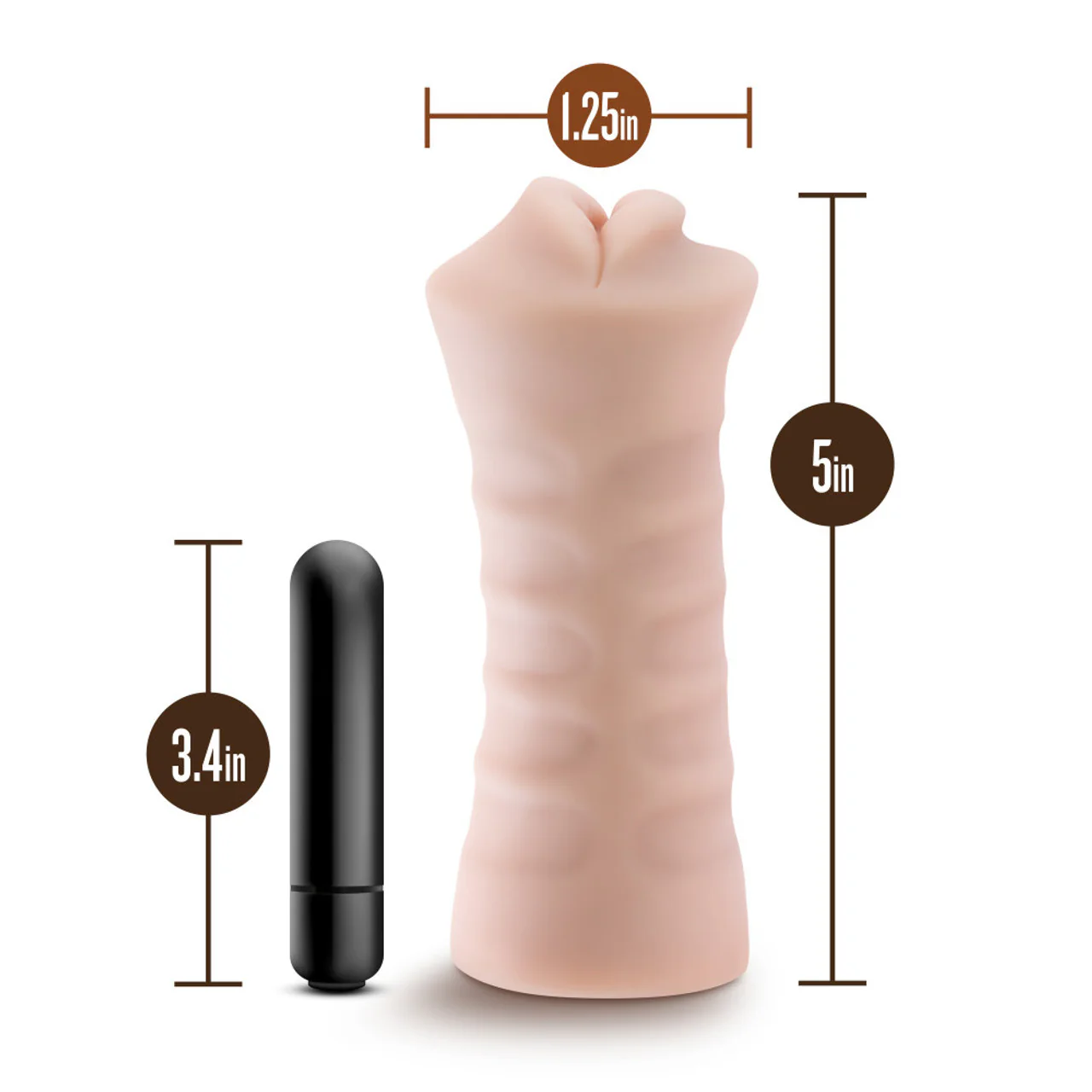 M for Men Skye Vibrating Masturbator by Blush Novelties - Image 2