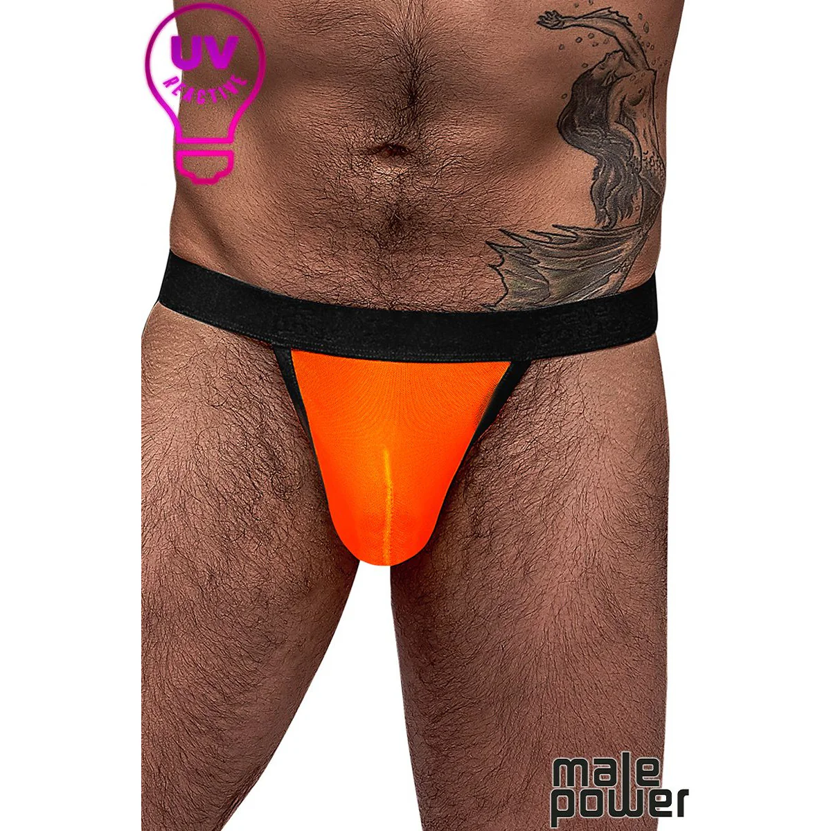 Neon Mesh Micro Men's Thong by Male Power - Image 3