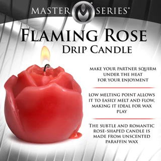 Master Series Flaming Rose Drip Candle by XR - Image 2