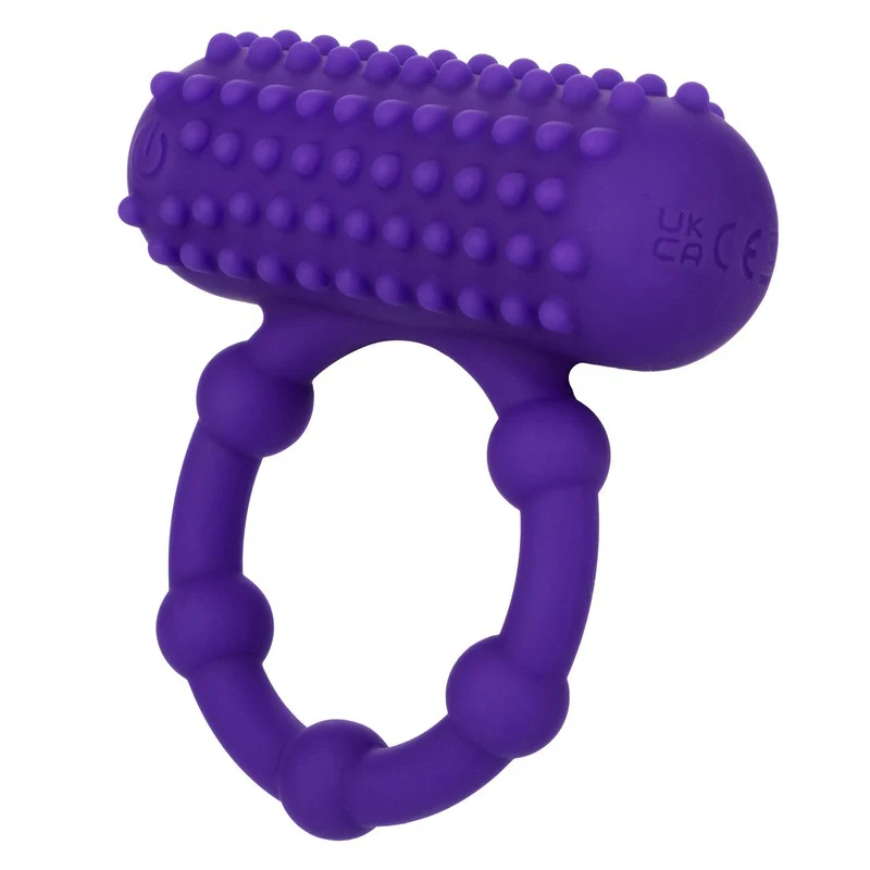 Silicone Rechargeable Maximus 5 Beaded Vibrating Cock Ring by Cal Exotics - Image 2