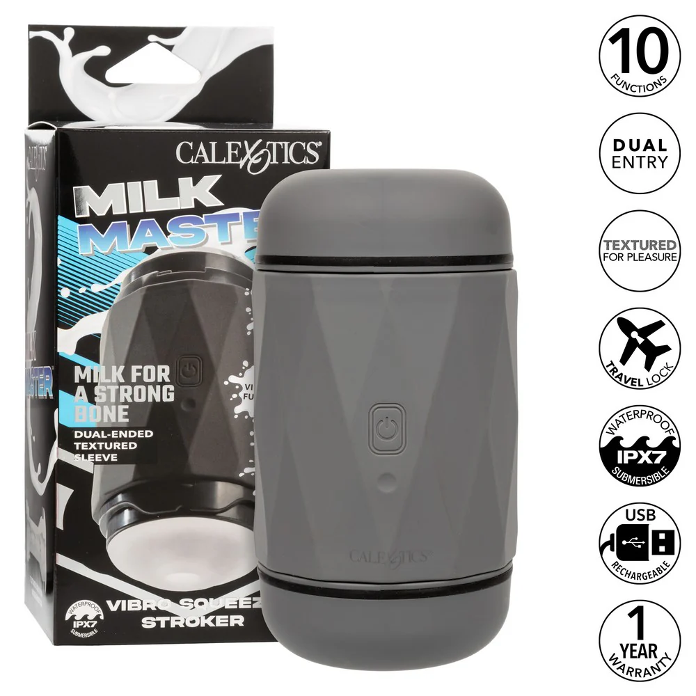 Milk Master Vibro Squeeze Stroker by Cal Exotics