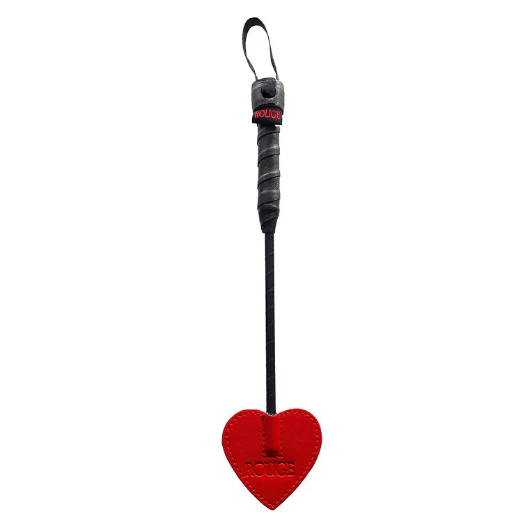 Mini Leather Spade Paddle Crop by Rouge