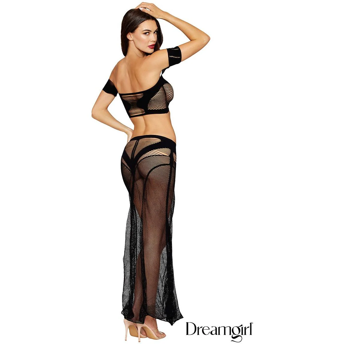 Net Top & Skirt 2pc by Dreamgirl - Image 2