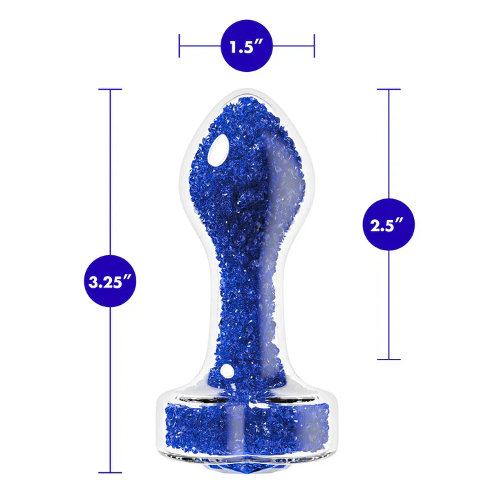 Oh My Gem Lustre Glass Heart Anal Plug by Blush - Image 3