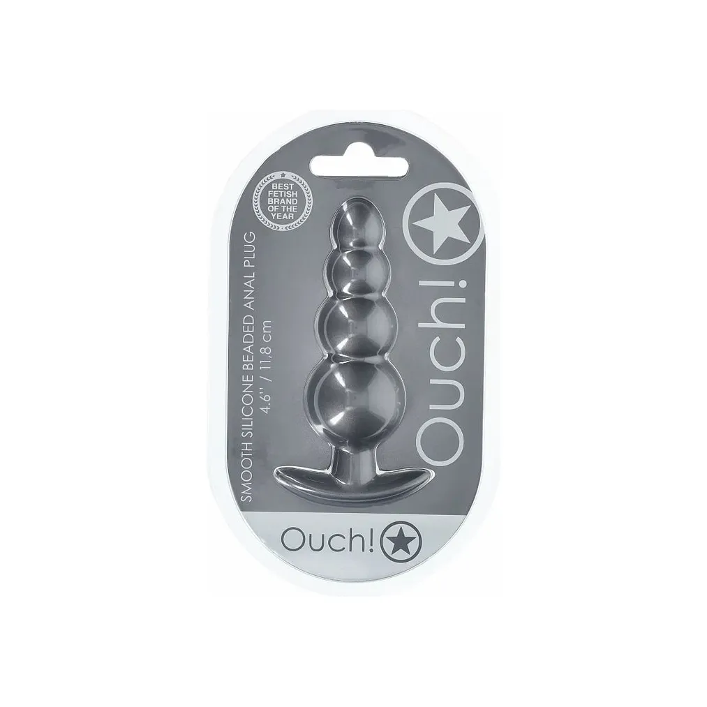 Ouch Beaded Anal Plug by Shots