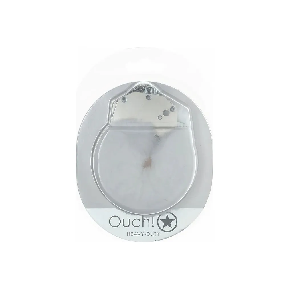 Ouch Classic Heavy Duty Fluffy Handcuffs by Shots - Image 3