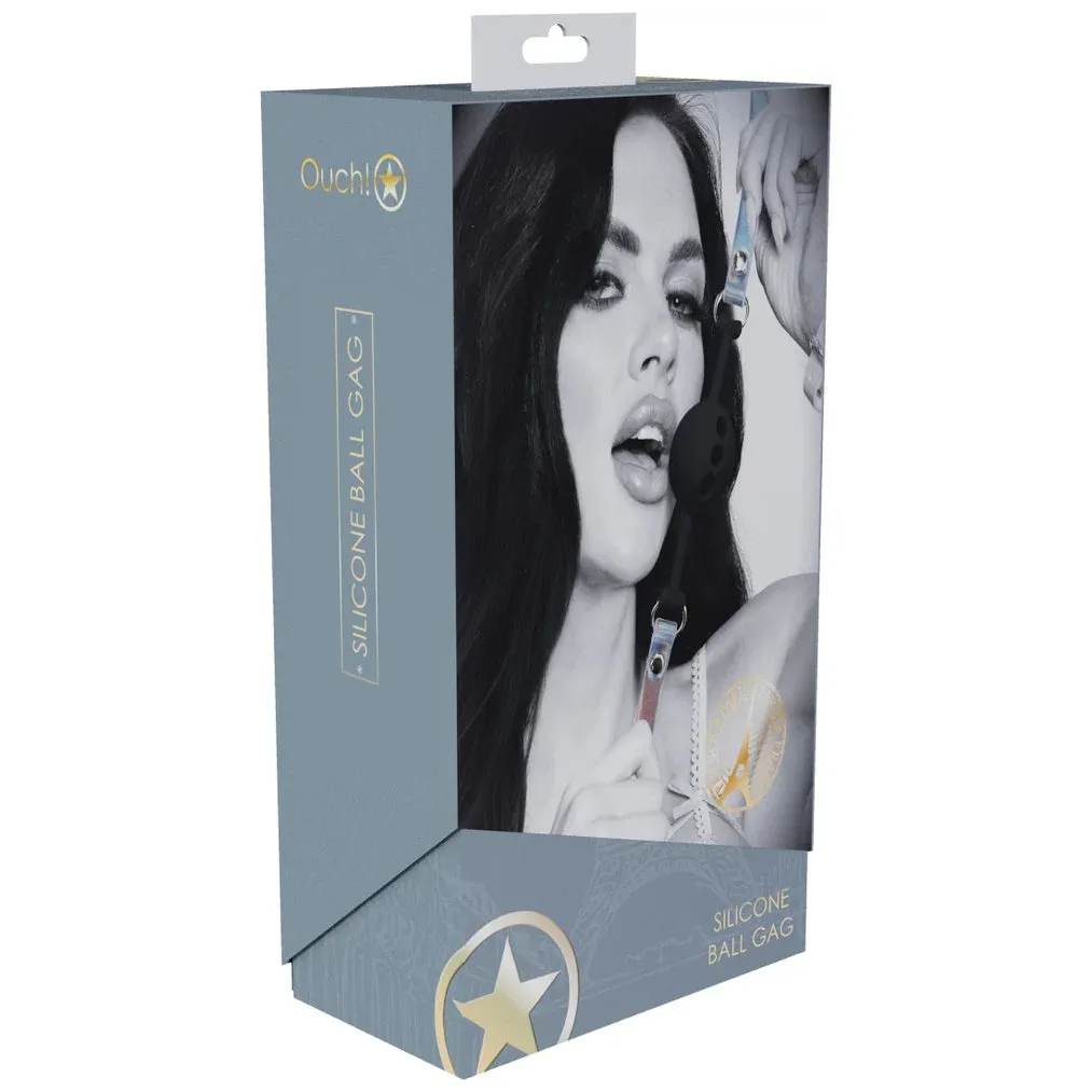 Ouch Paris Collection Silicone Ball Gag by Shots - Image 2