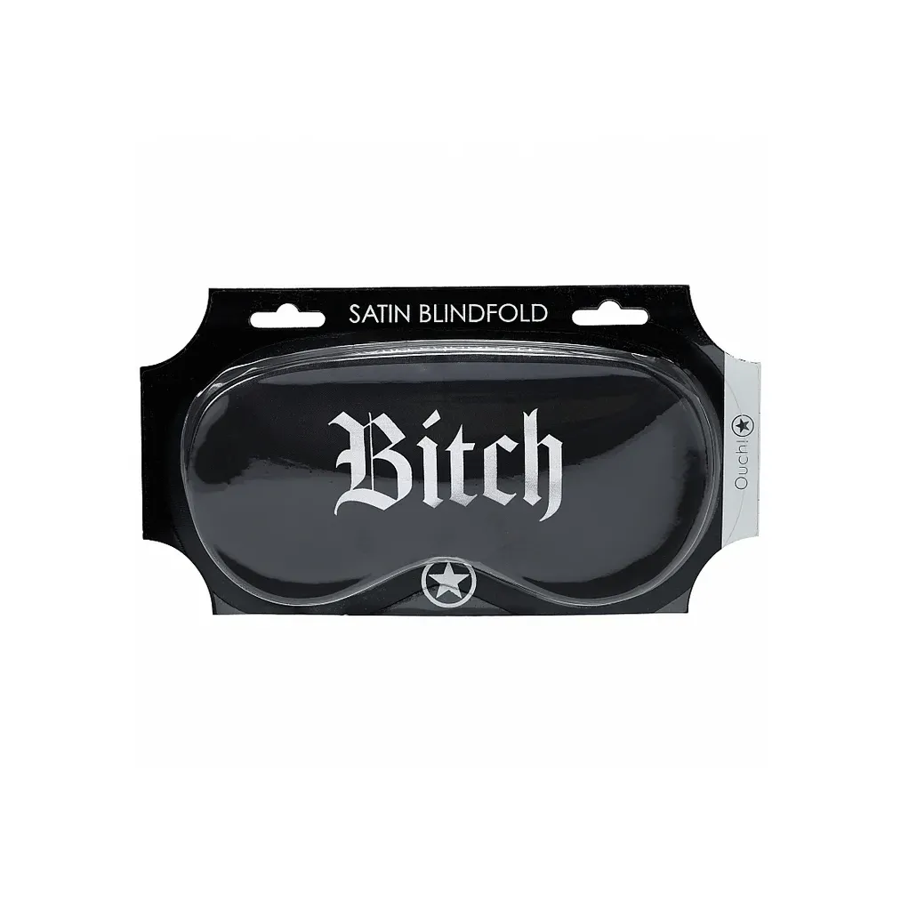Ouch Satin Blindfold Bitch by Shots
