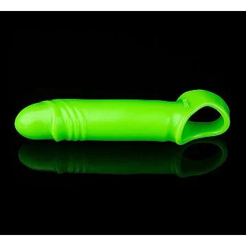 Ouch Glow Smooth Stretchy Penis Sleeve by Shots - Image 2