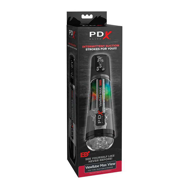 PDX Elite ViewTube Max View Pump Masturbator by Pipedreams Products®