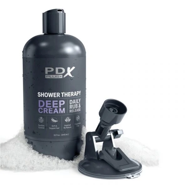 PDX Shower Therapy Deep Cream Masturbator by Pipedream Products® - Image 2
