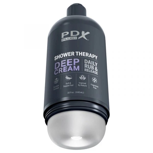 PDX Shower Therapy Deep Cream Masturbator by Pipedream Products® - Image 3