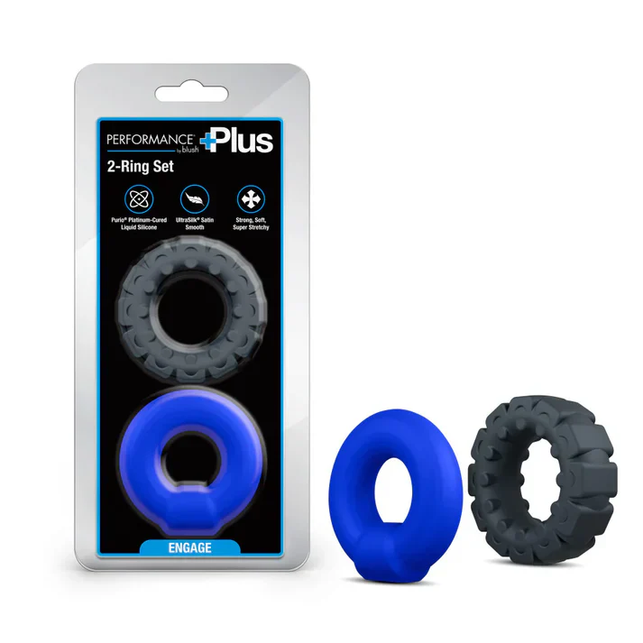 Performance Plus Engage Cock Rings 2pk by Blush