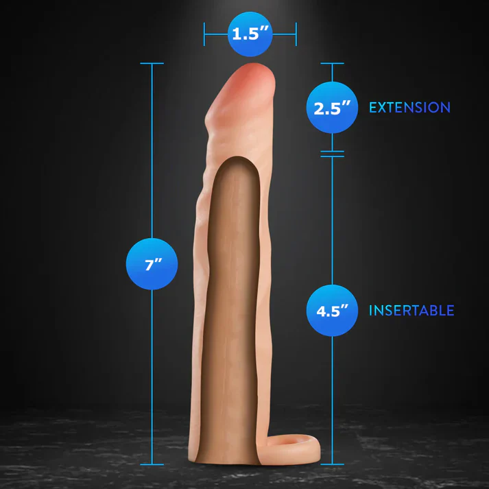 Performance Plus Silicone Penis Extender 2.5" by Blush - Image 2