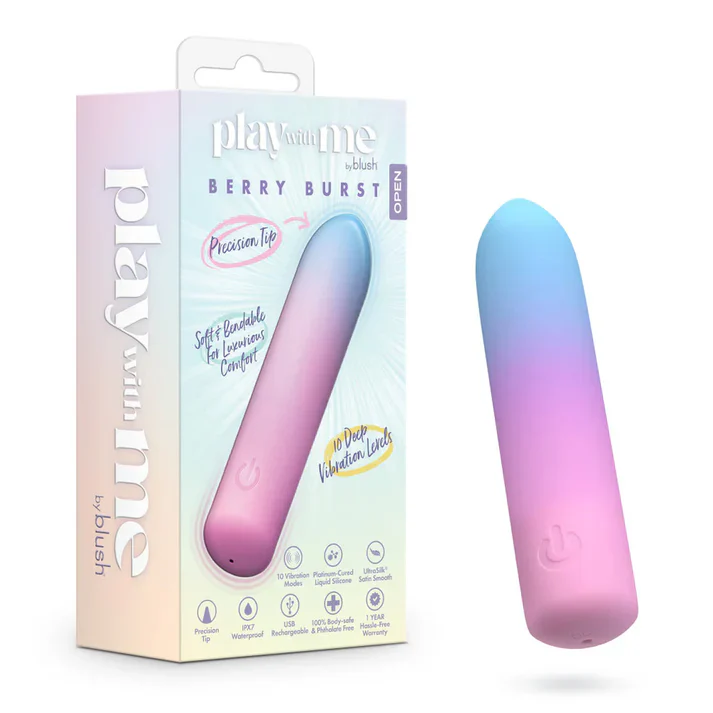 Play With Me Berry Burst Vibrating Bullet by Blush