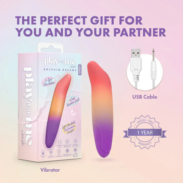 Play With Me Dolphin Dreams Vibrating Bullet by Blush