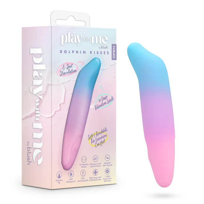 Play With Me Dolphin Kisses Vibrating Bullet by Blush